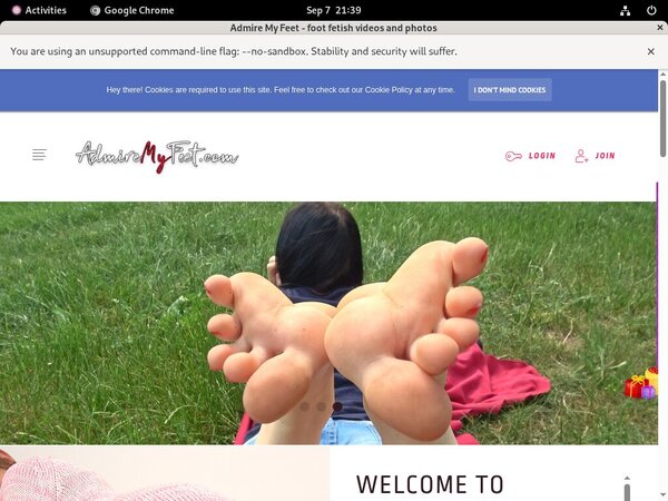 Admire My Feet With ECheck