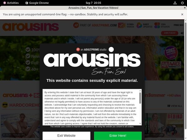 Arousins Account Information