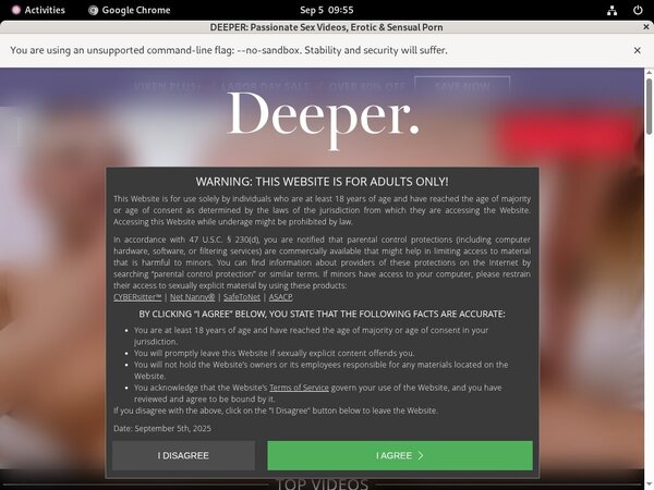 Deeper.com Discount Sign Up