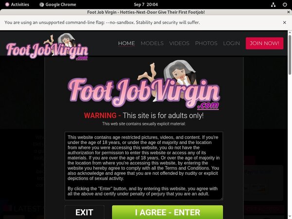 Footjobvirgin.com Trial Membership $1 Footjobvirgin.com Trial Membership $1