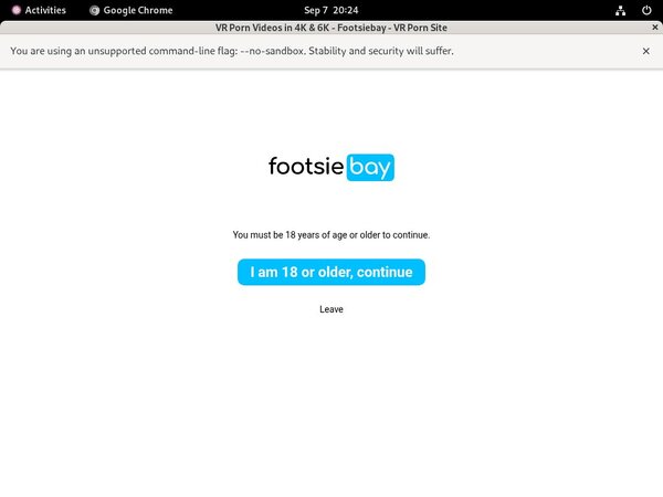 Footsiebay.com Create Account