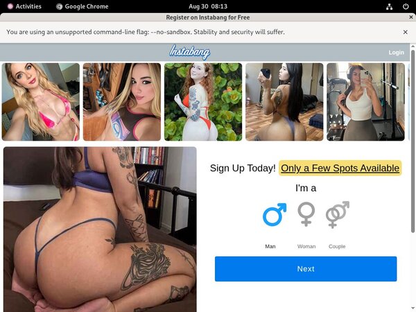 Instabang Login Free