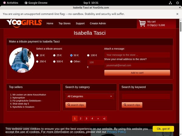 IsabellaTasci Paypal Account