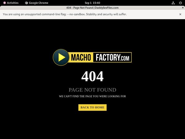 Machofactory Passcode