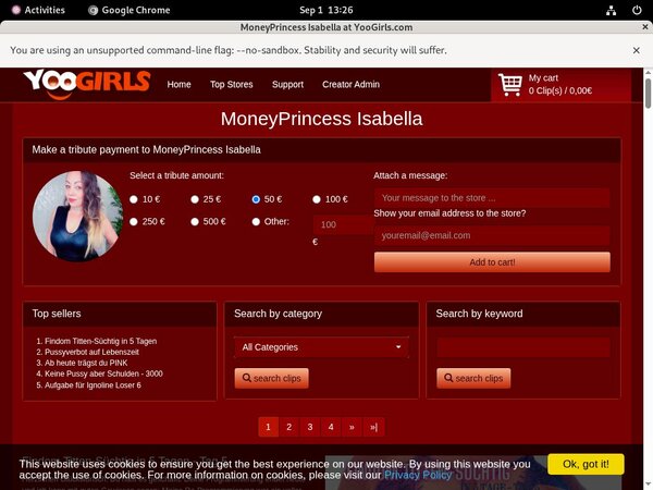 Moneyprincess Isabell Full Scene