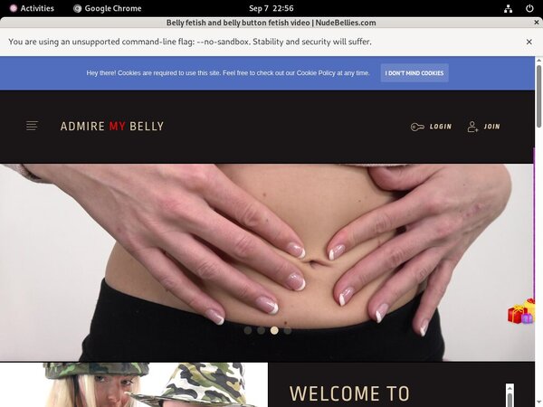 Nude Bellies Discount Sign Up