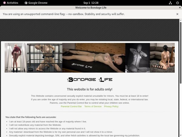 Sign Up To Bondagelife