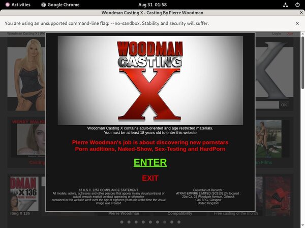 Site Rip Woodman Casting X