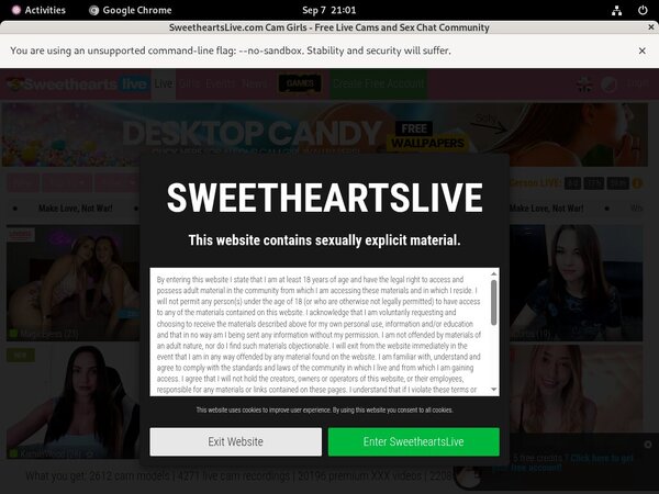Sweethearts Live Network Discount