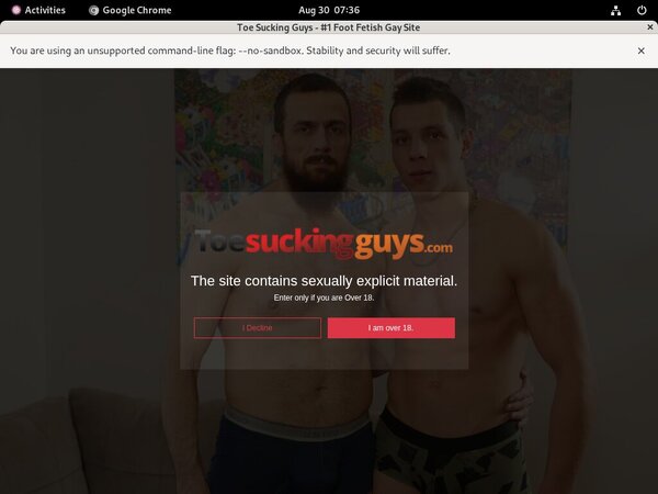 Toesuckingguys.com Paypal Access