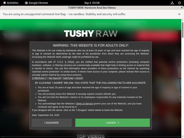 Tushy Raw Pago