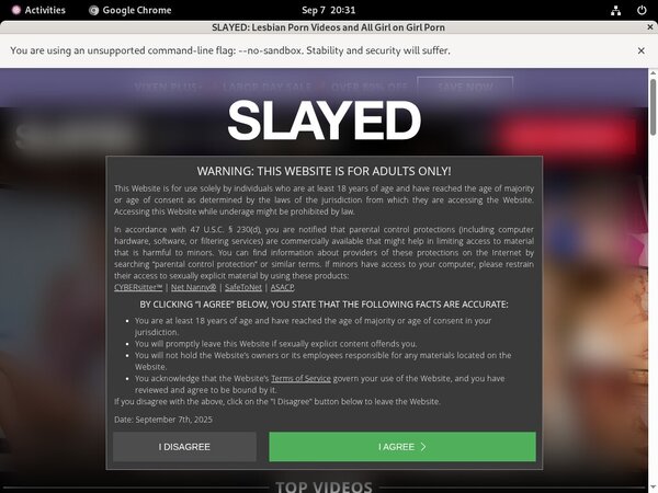 Slayed.com Trial Memberships